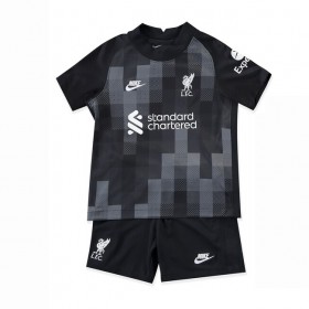 Jalkapallo Pelipaidat Liverpool Maalivahti Lasten Kolmaspaita 2021-2022 Lyhythihainen